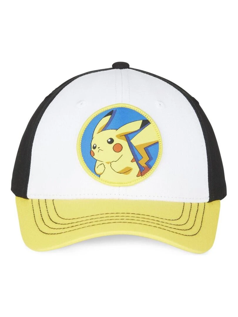 Casquettes adulte baseball fermeture snapback Pokémon Freegun Blanc
