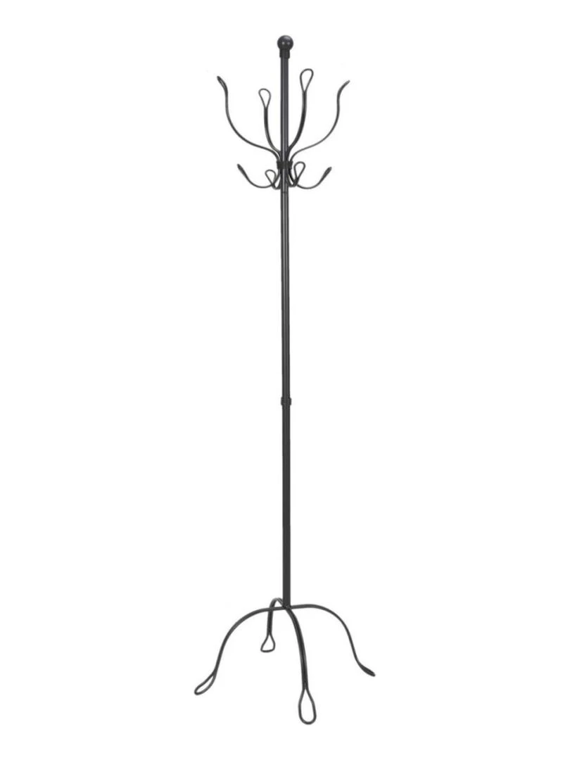 Porte manteaux vintage métal gris Gris