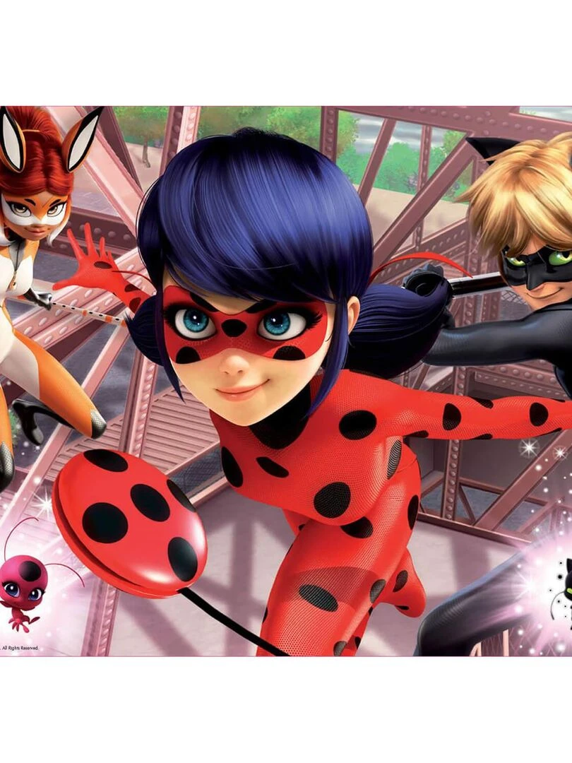 Puzzle 100 pièces en bois : Miraculous Ladybug N/A