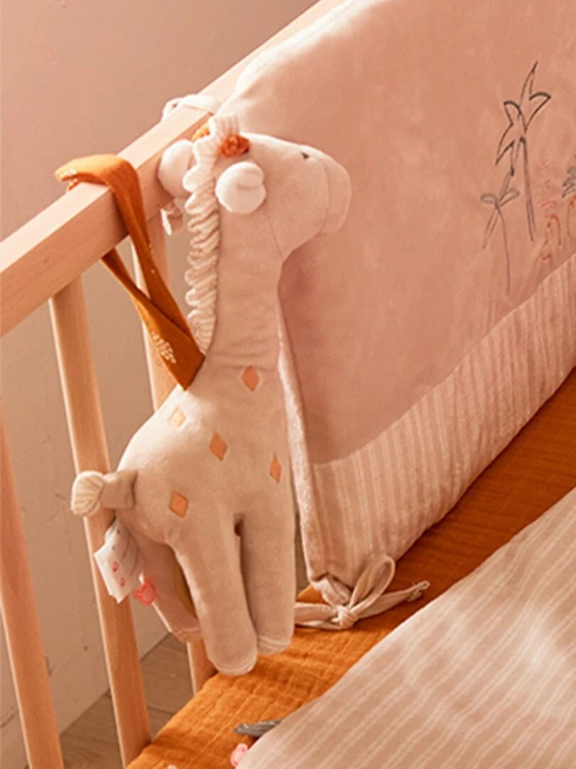 Peluche musical Tiga en Veloudoux  beige/ocre   Beige