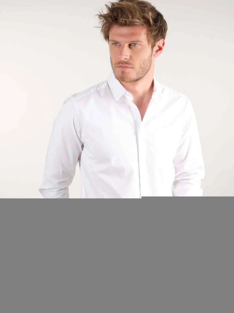 Chemise à manches longues pour homme 'Deeluxe' Blanc