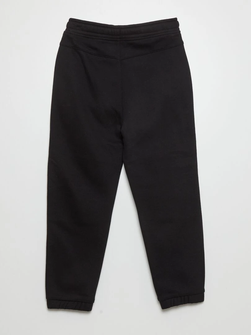 Pantalon jogging en molleton Coupe + confortable noir