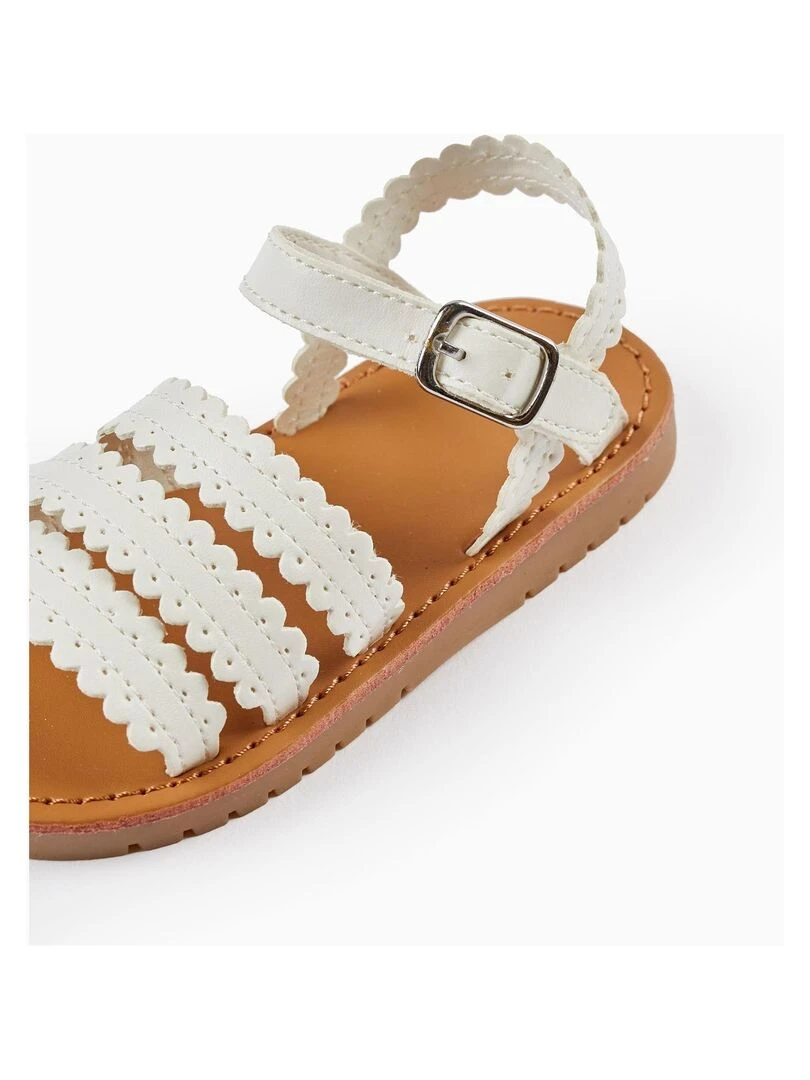 Sandales à brides pour bébé fille  PICASSO   Blanc