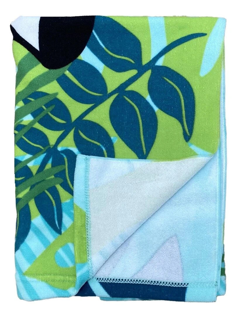 Serviette de plage microfibre Panda 70x140 250 g/m²   Vert