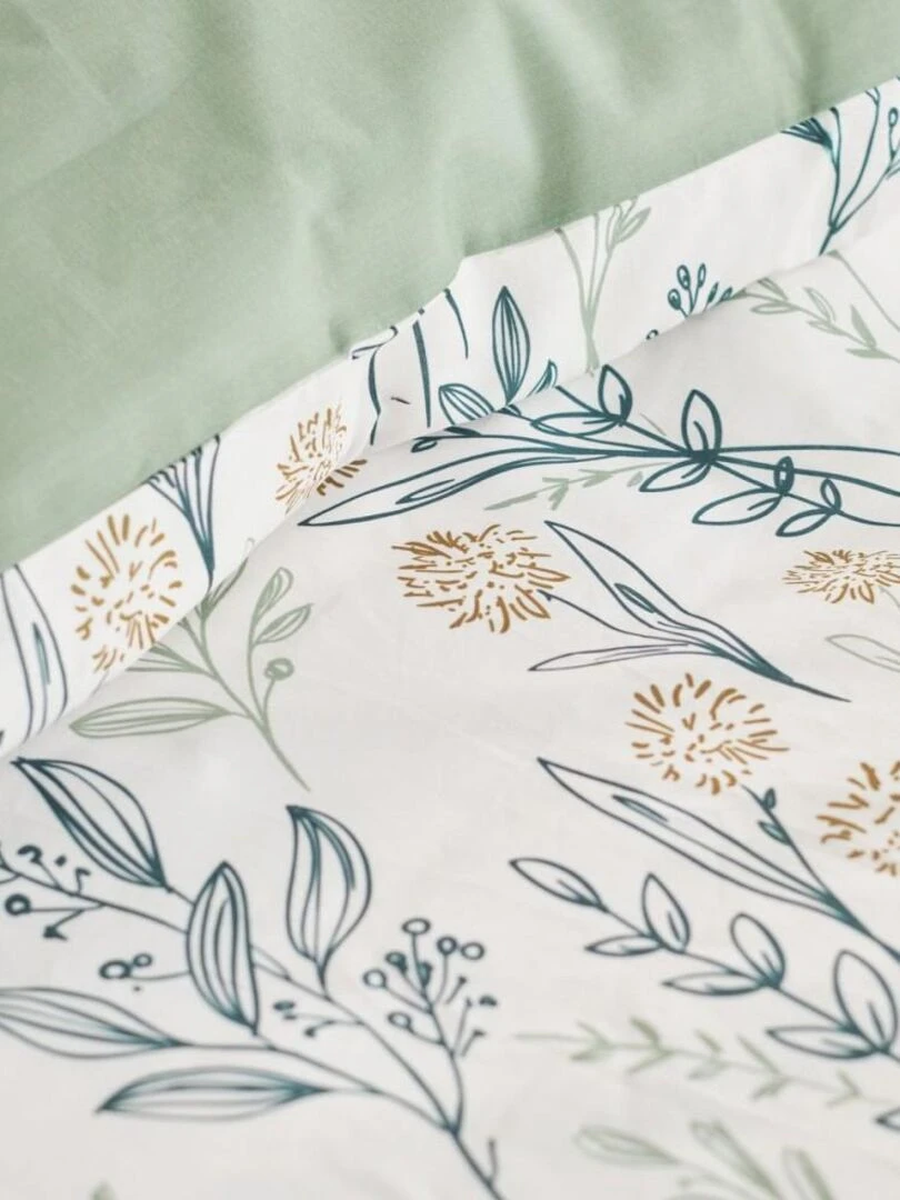 Housse de couette flanelle Today 2.4 + taie(s) 100% coton Blanc
