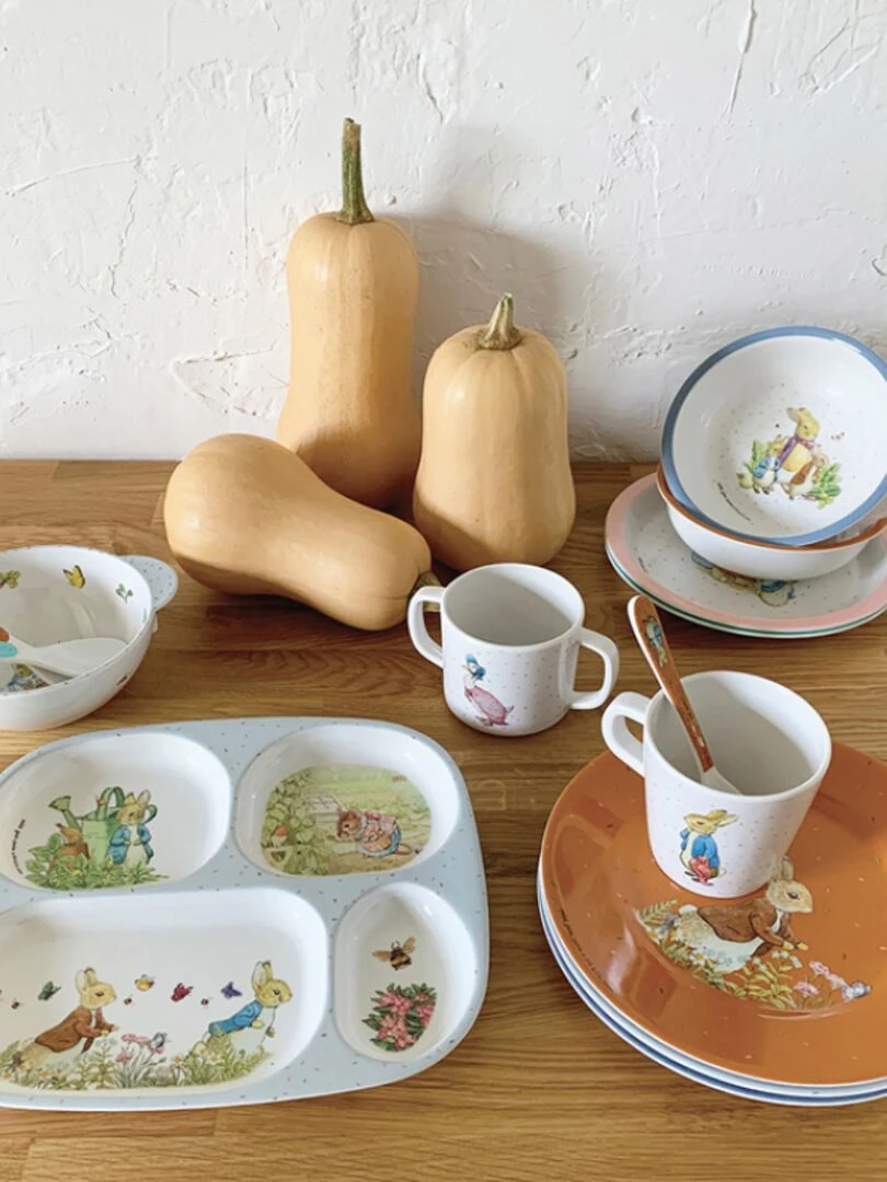 Coffret repas Pierre Lapin (5 pièces) Blanc