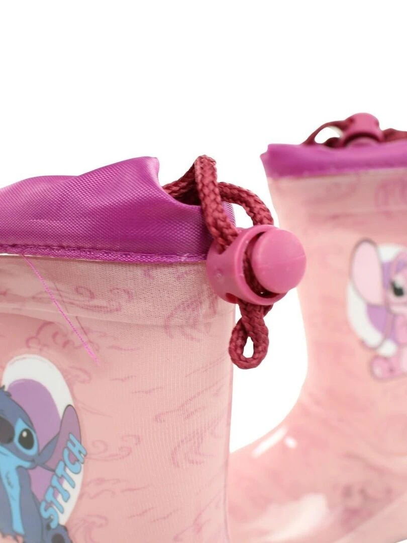 Disney   Bottes fille imprimé Lilo Et Stitch   Rose