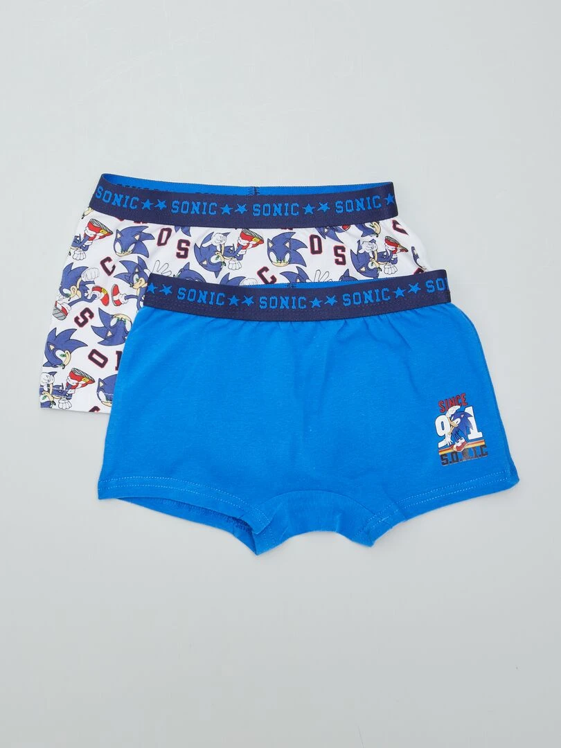 Lot de 2 boxers 'Sonic' Bleu