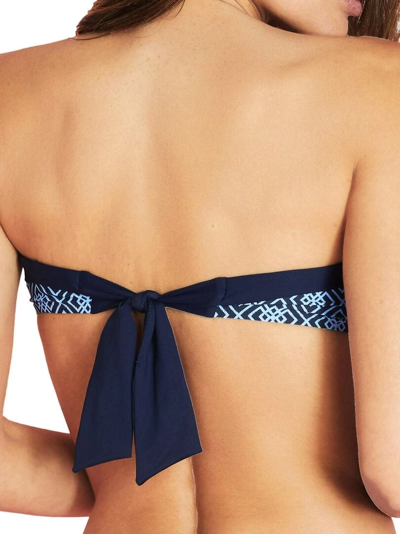 Haut maillot de bain bandeau Bali Bleu