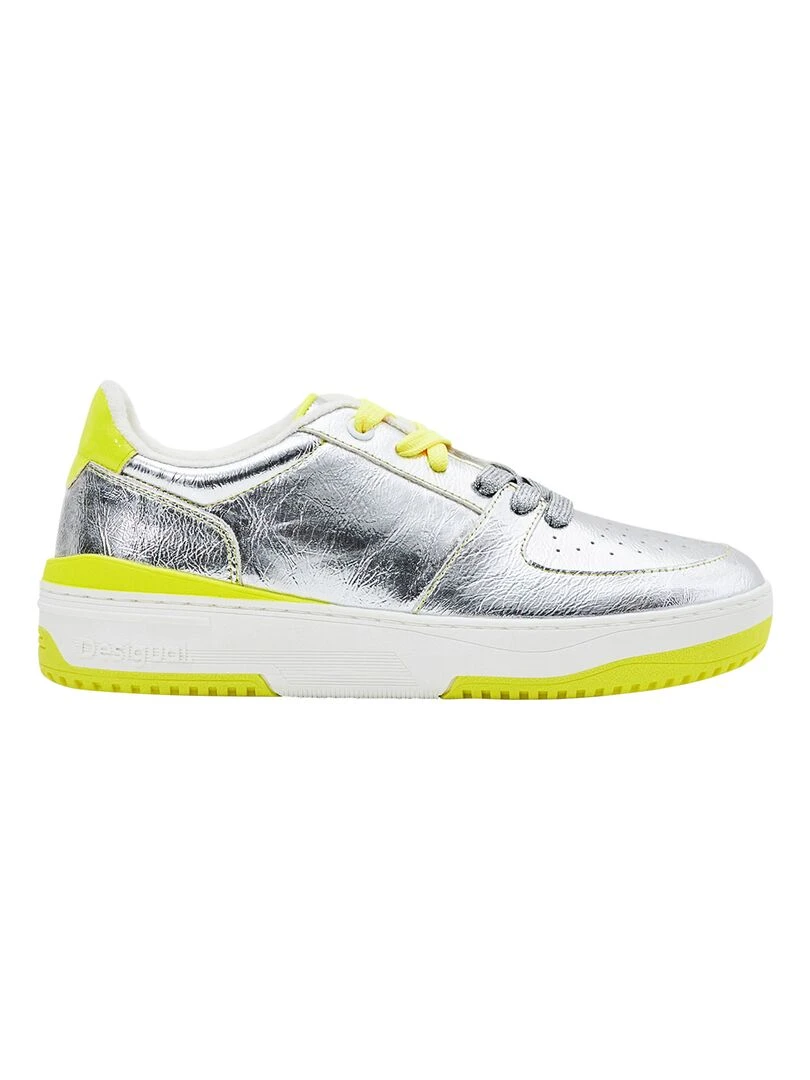 Basket à Lacets Desigual Metro Silver Gris
