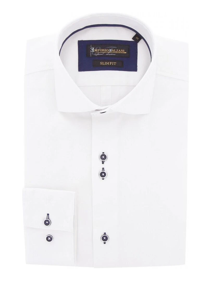 Chemise cintrée oxford FILATO Blanc