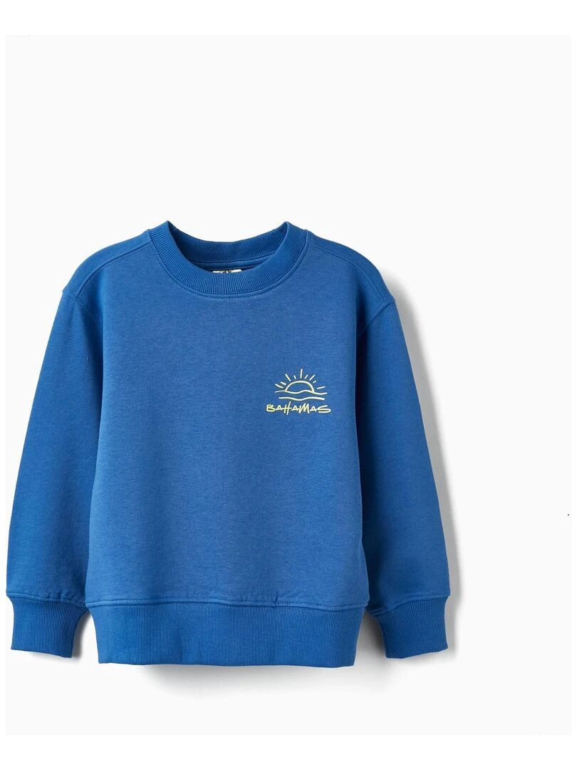 Pull en coton pour garçon 'Bahamas' NO DRAMA IN THE BAHAMAS Bleu