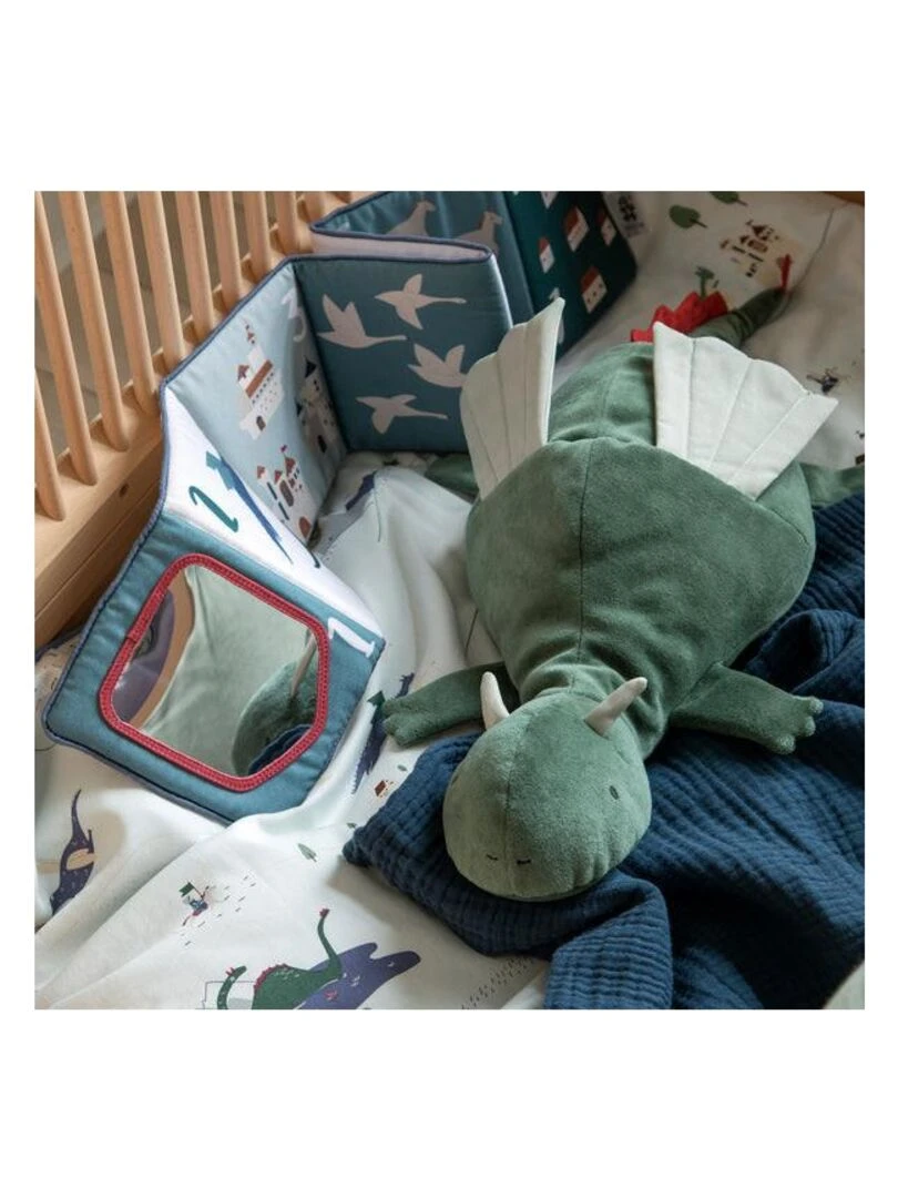 Livre d'activités en tissu Dragon Tales Sebra Bleu