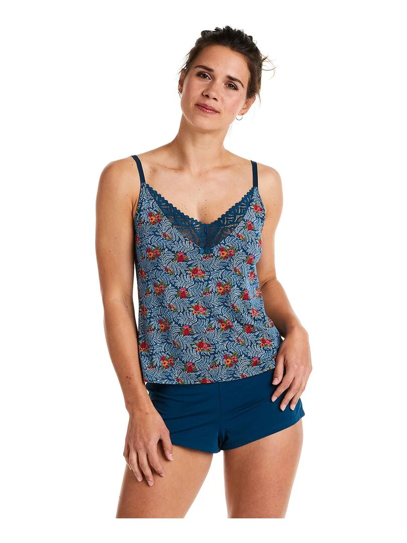 Top short PAPRIKA   Pomm'Poire   Bleu Rouge Bleu