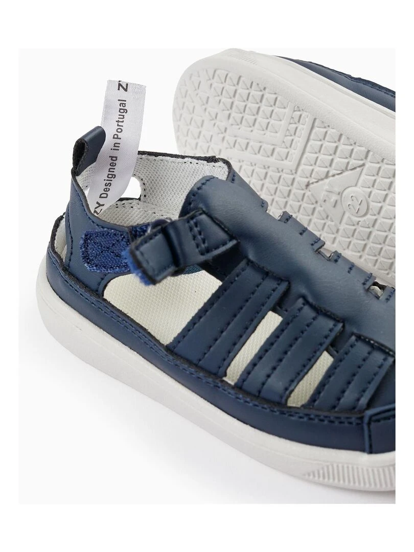 Sandales à Semelle Souple pour Bébé 'First Steps'  ATLANTIC COMPANY   Bleu foncé