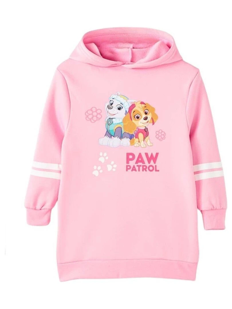 La Pat' Patrouille Robe Pull fille imprimé La Pat' Patrouille Rose