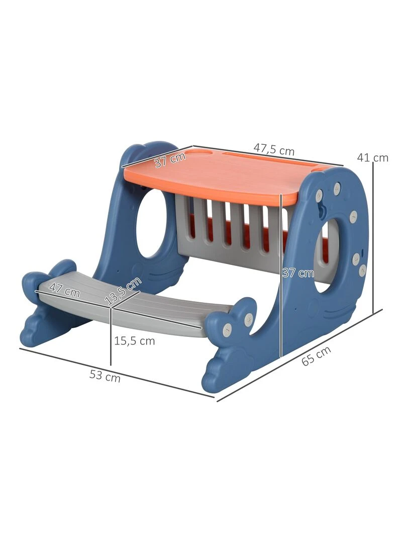 Bureau pupitre pour enfants dim. 65L x 53l x 41H cm   Gris