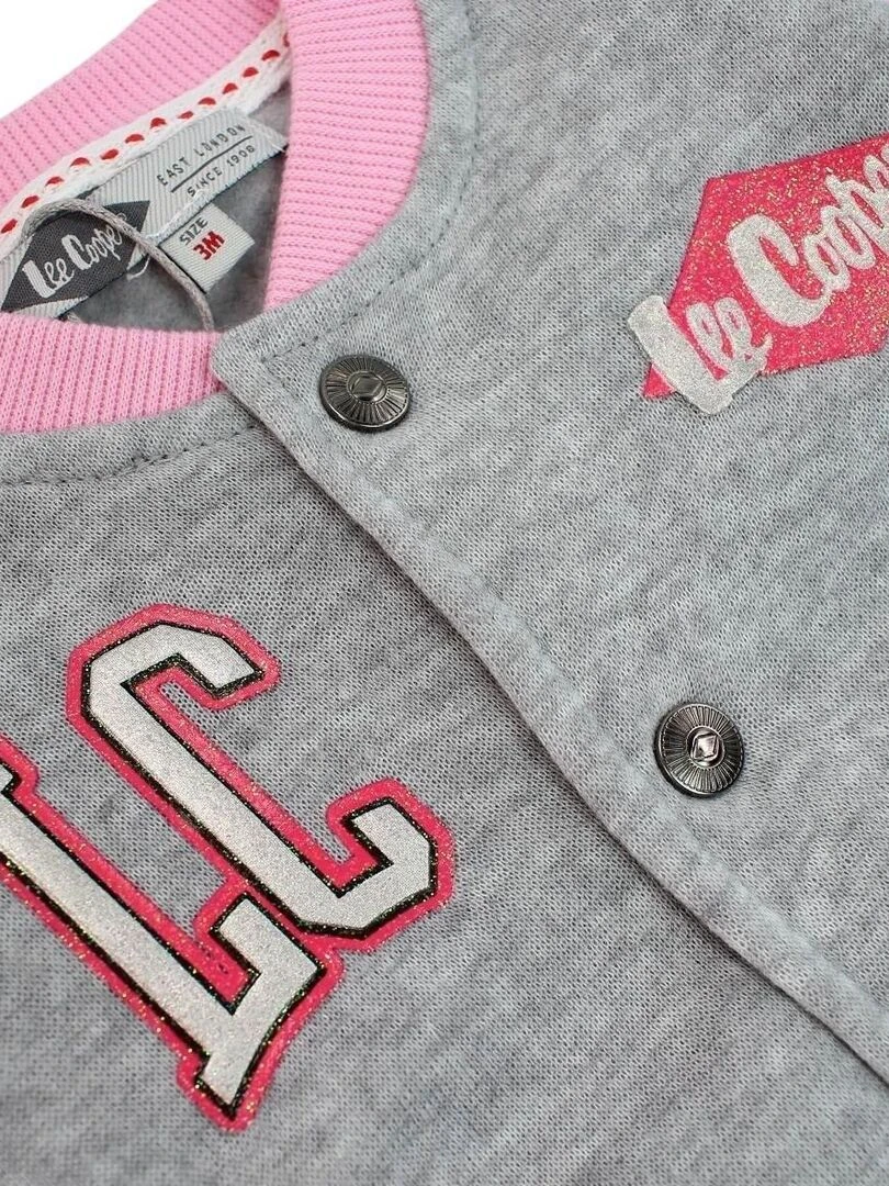 Lee Cooper   Ensemble Veste sweat pantalon bébé fille Imprimé Lee Cooper   Rose