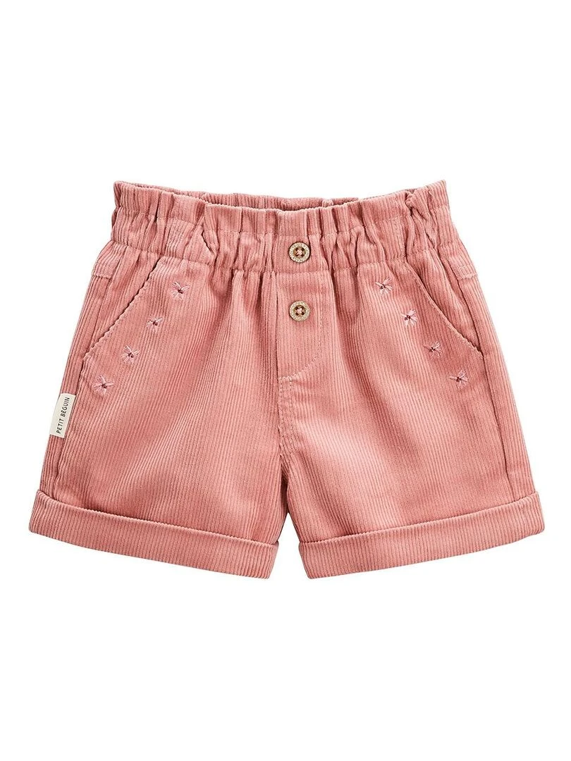 Short bébé en velours côtelé Rosa Rose