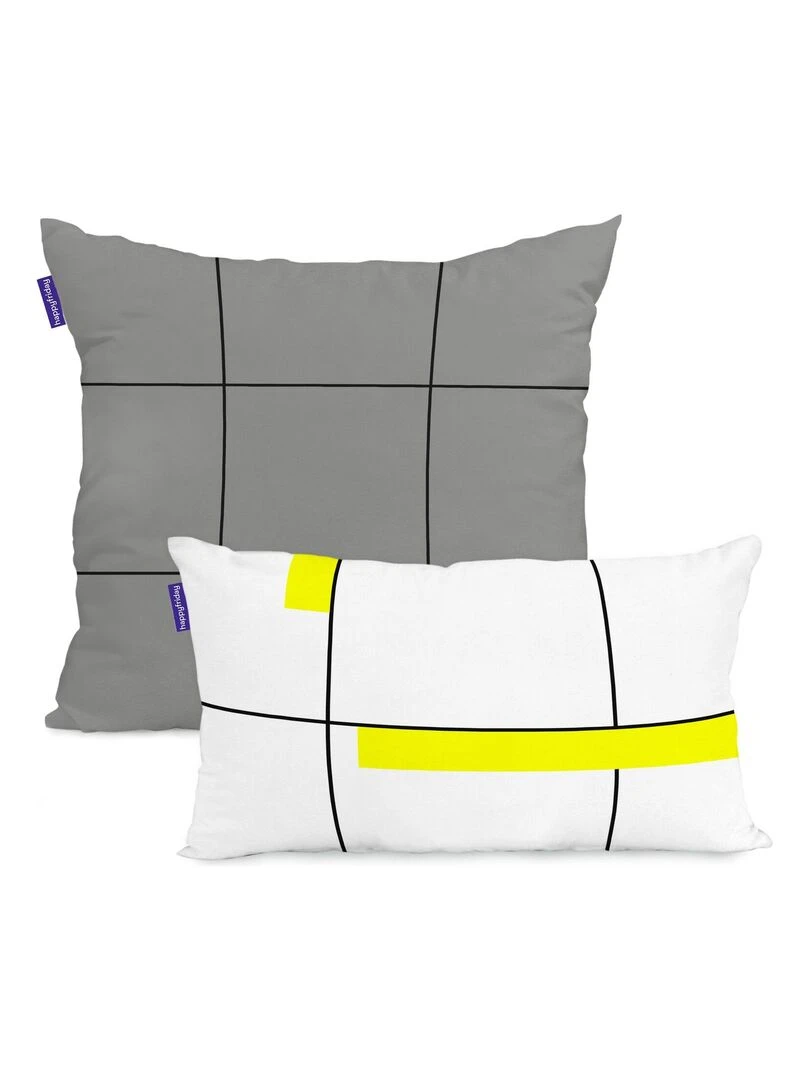 Coussin Space rocket "Happyfriday"   Blanc