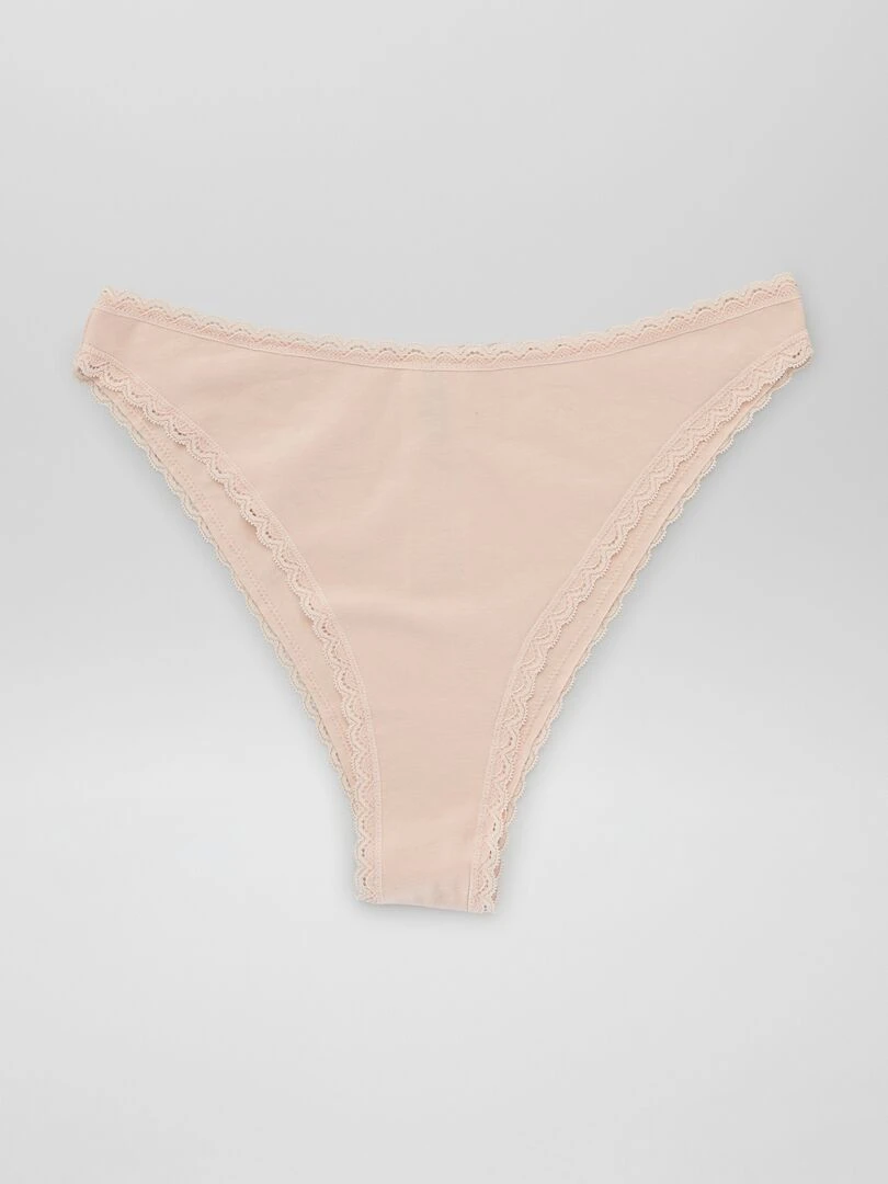 Lot de 3 tangas   rose/vert/bleu