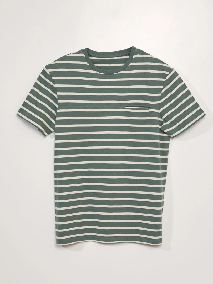 T shirt en jersey So Easy Vert/blanc