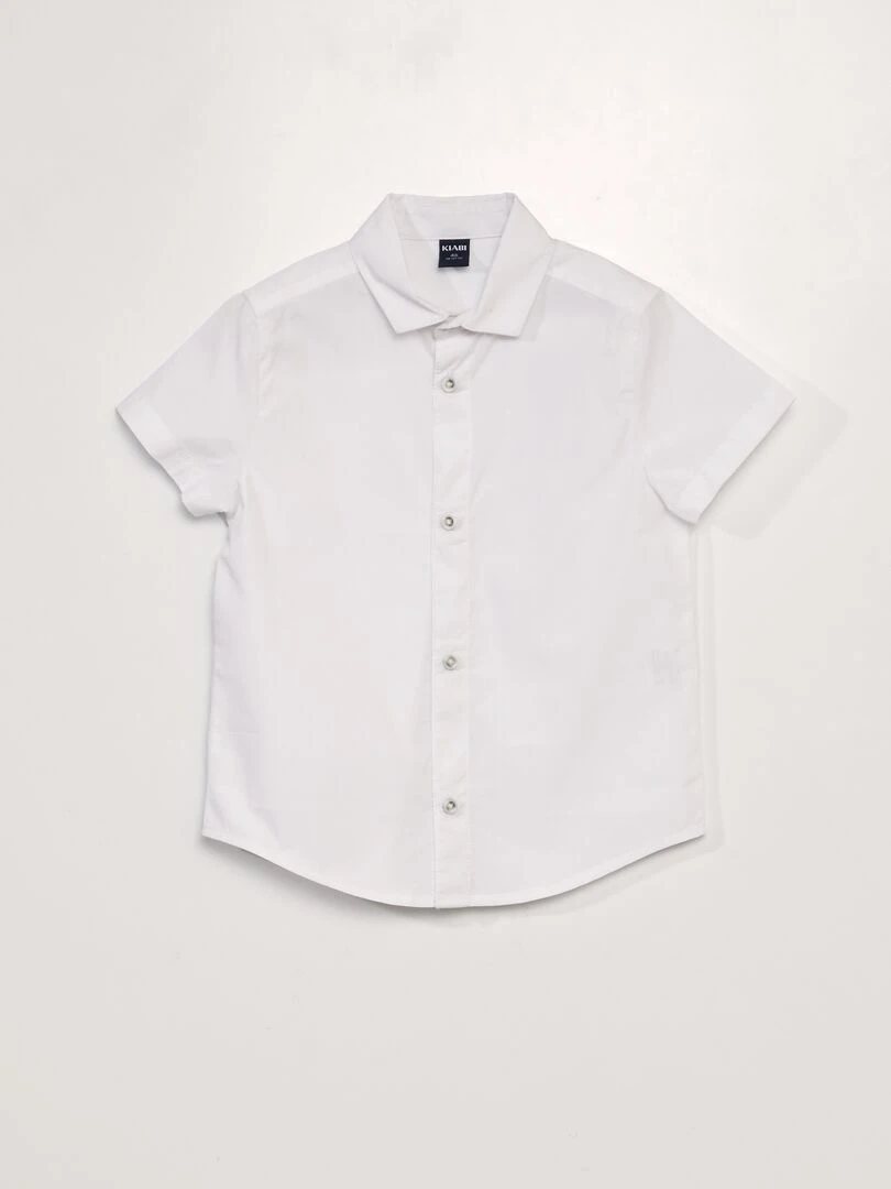 Chemise en popeline avec aimants   So Easy   blanc