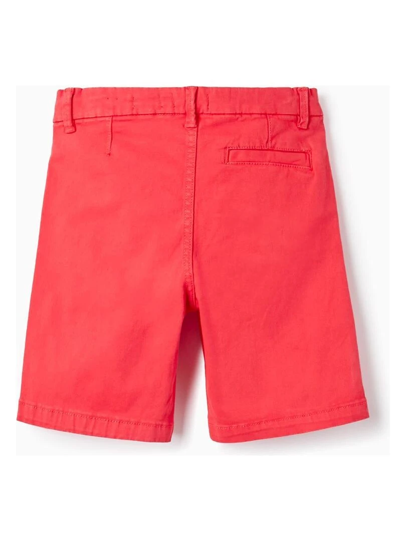 Short Chino En Sergé De Coton Pour Garçon 'Midi' PICASSO Rouge