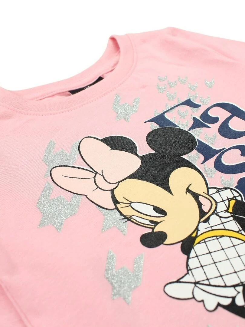 Disney Robe fille imprimé Minnie en coton Rose