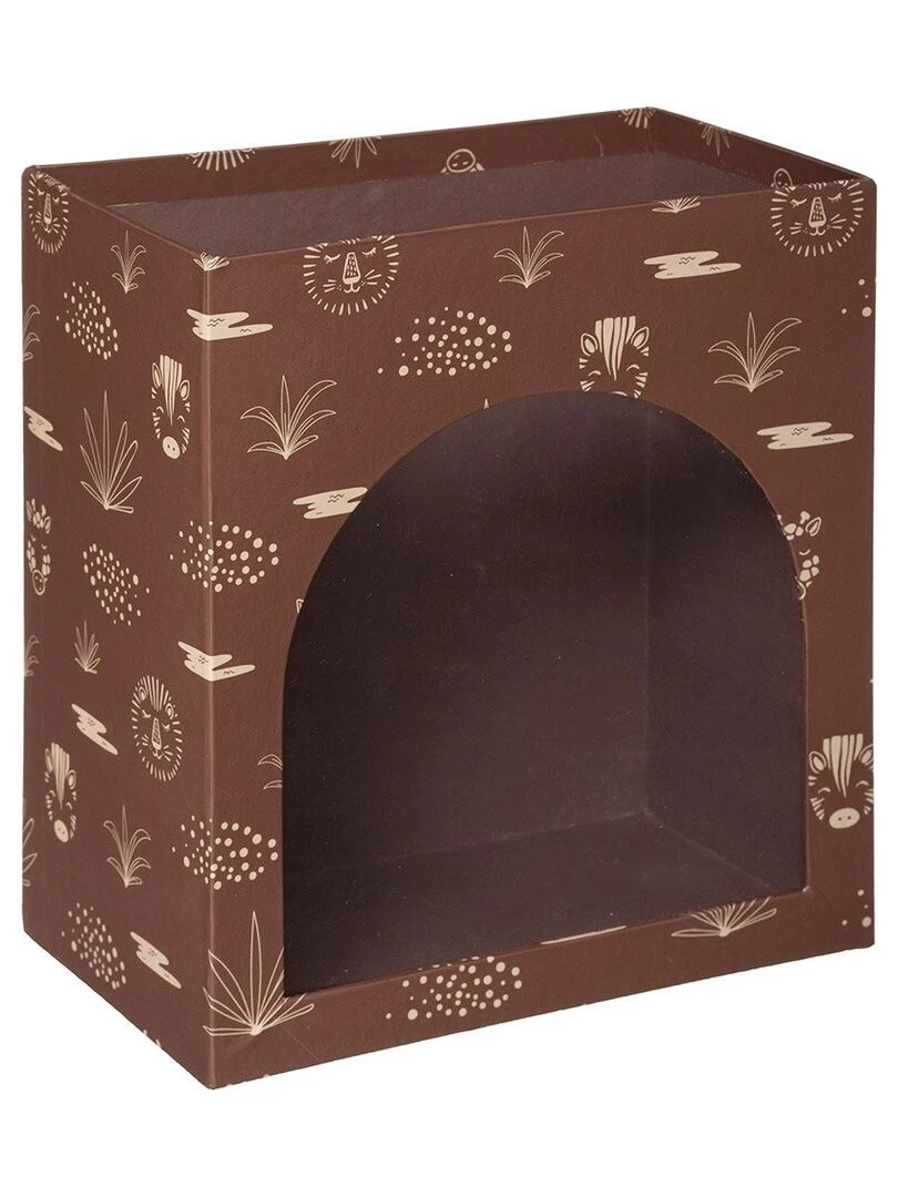 Lot de 2 boites Hutte   Marron