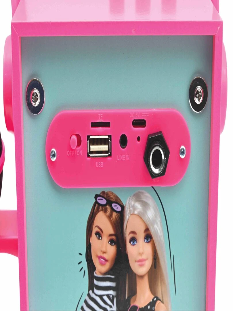 Enceinte Tendance Bluetooth® portable avec micro et effets lumineux Barbie   N/A