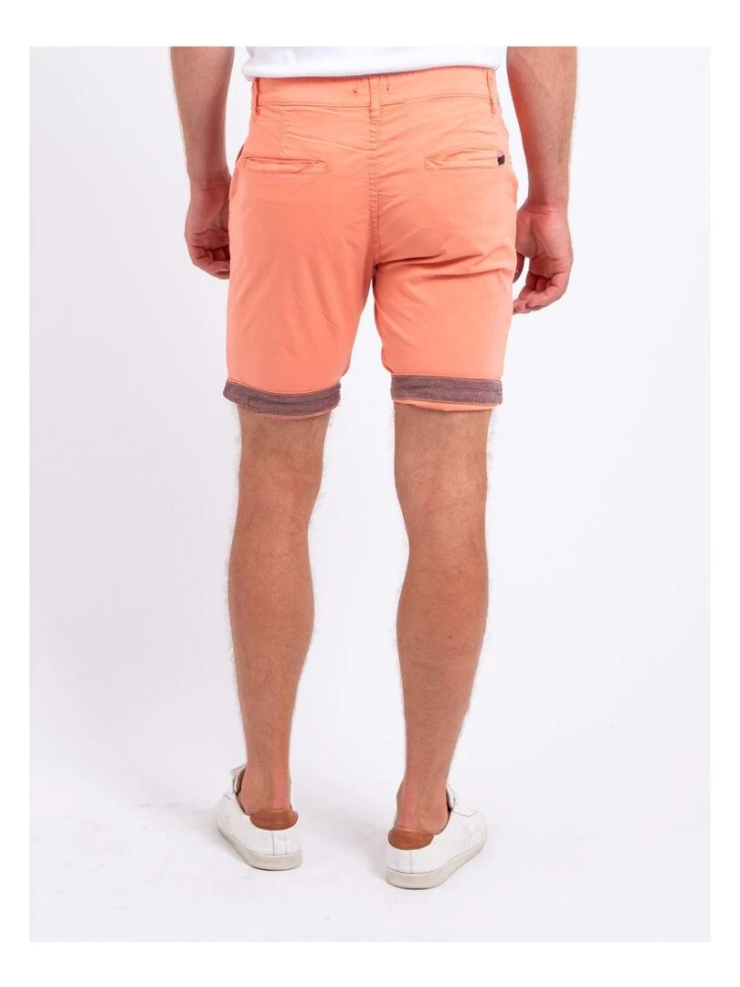 Bermuda chino BAZY Orange corail