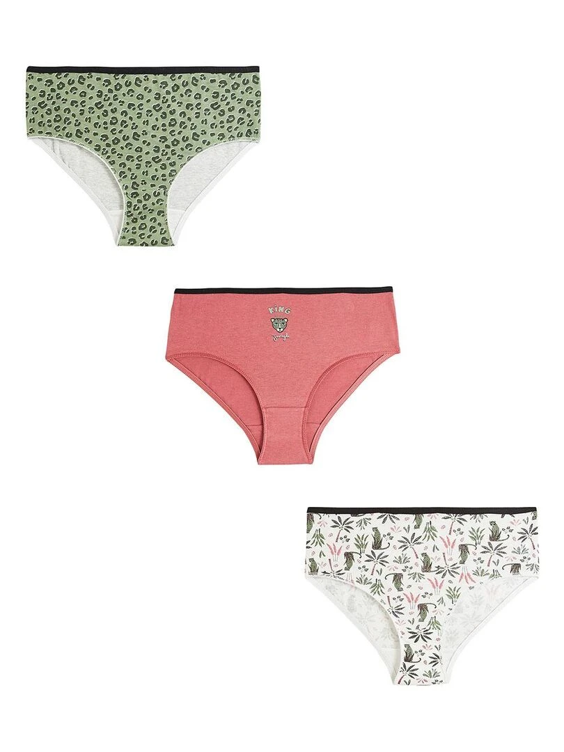 Lot de 3 culottes fille Rio Multicolore