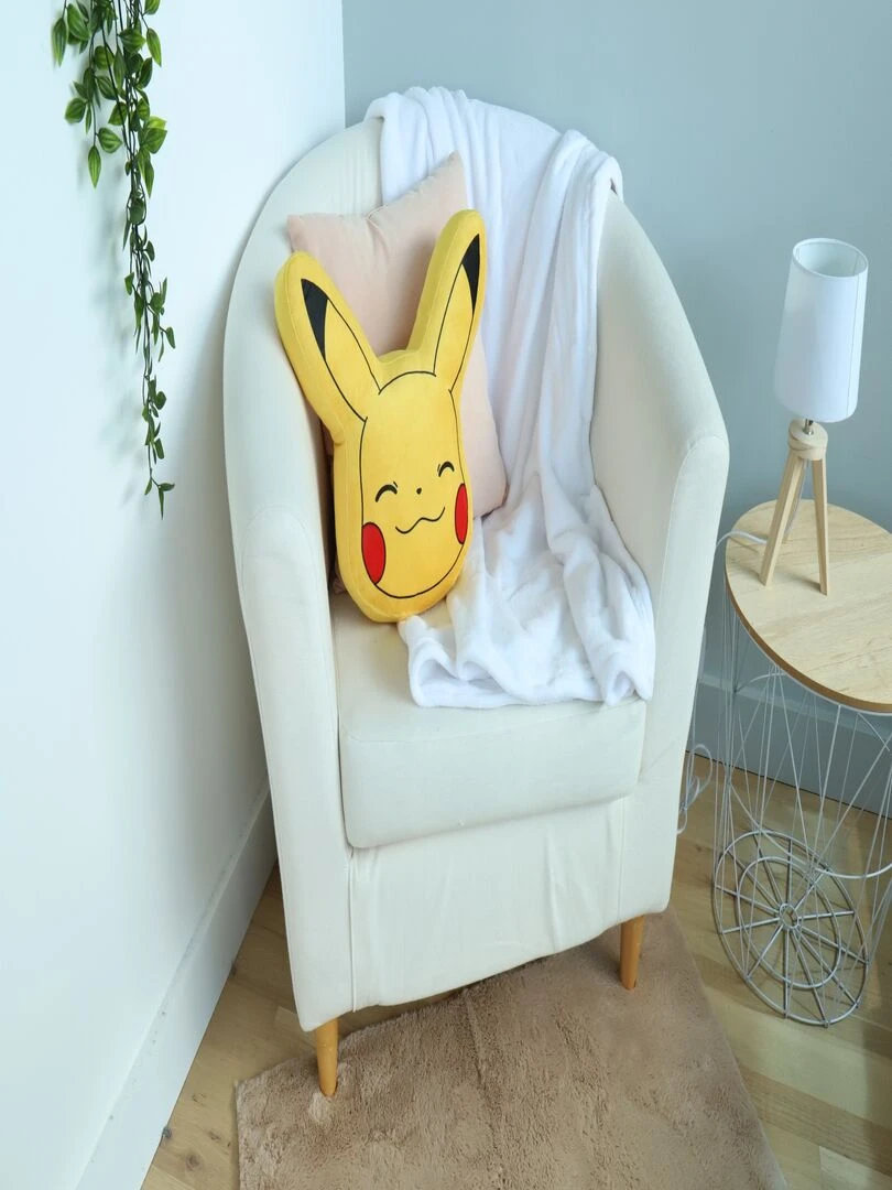 Coussin Forme 3D Pokémon Pikachu 100% Polyester Jaune