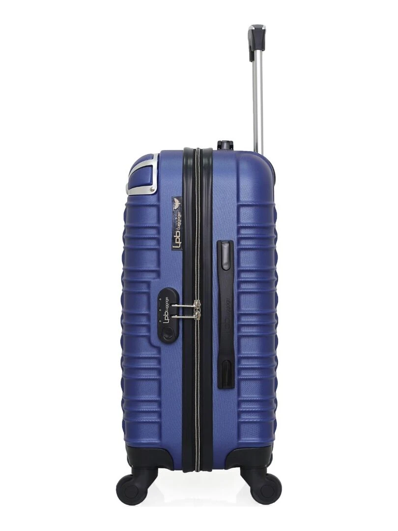 LPB LUGGAGE   VALISE CABINE ABS GIULIA 4 ROUES 55 CM   Bleu marine
