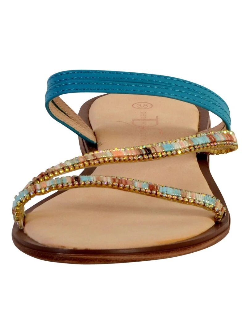 Mule Femme The Divine Factory ZH3673   Bleu