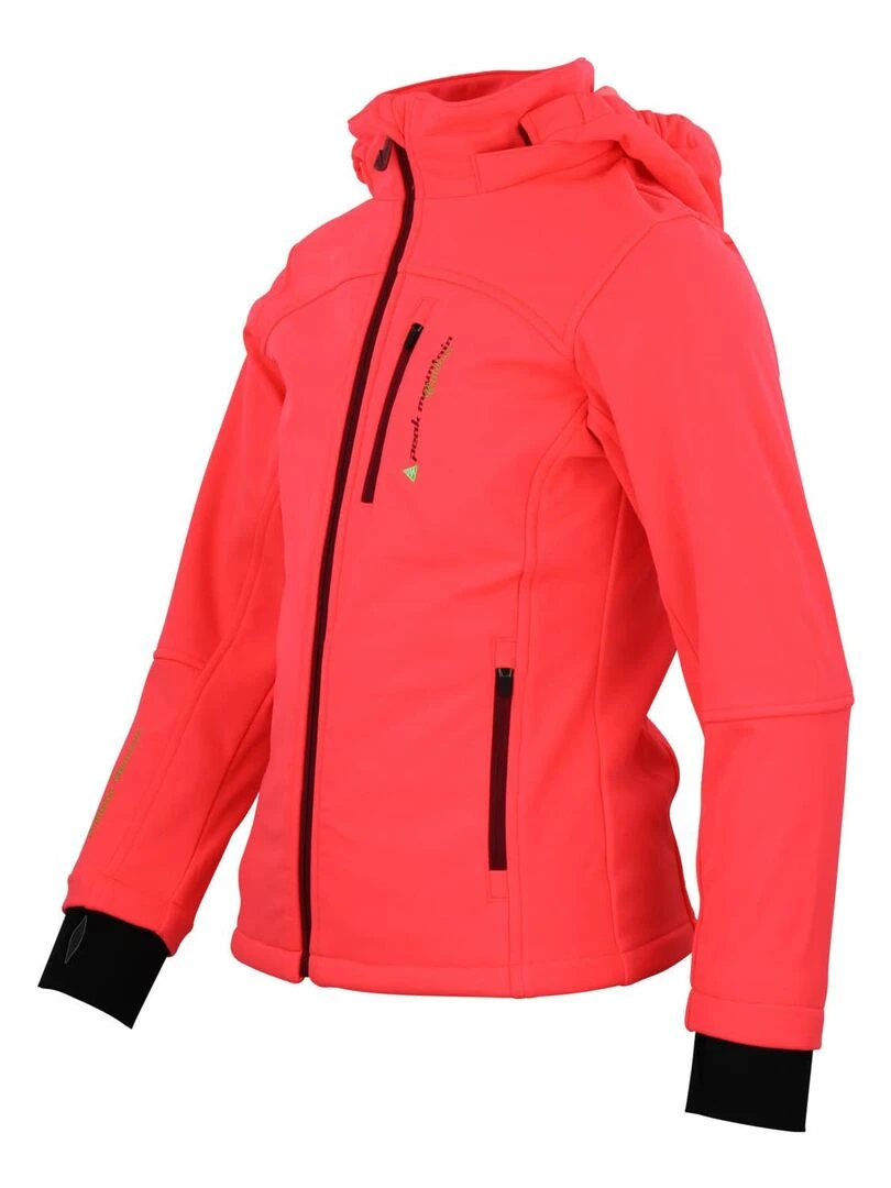 Blouson softshell fille FANNE   PEAK MOUNTAIN   Orange