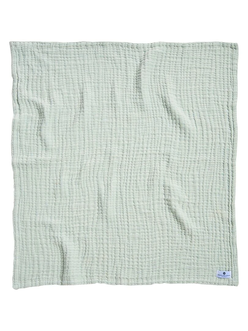 Couverture mousseline bebe en coton 80 x 80 cm Vert