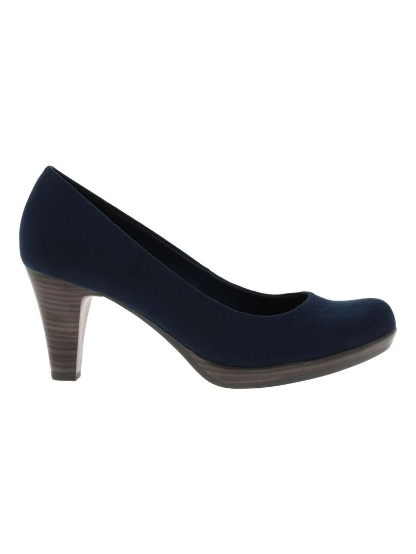 MARCO TOZZI Escarpins talon bottier Bleu marine