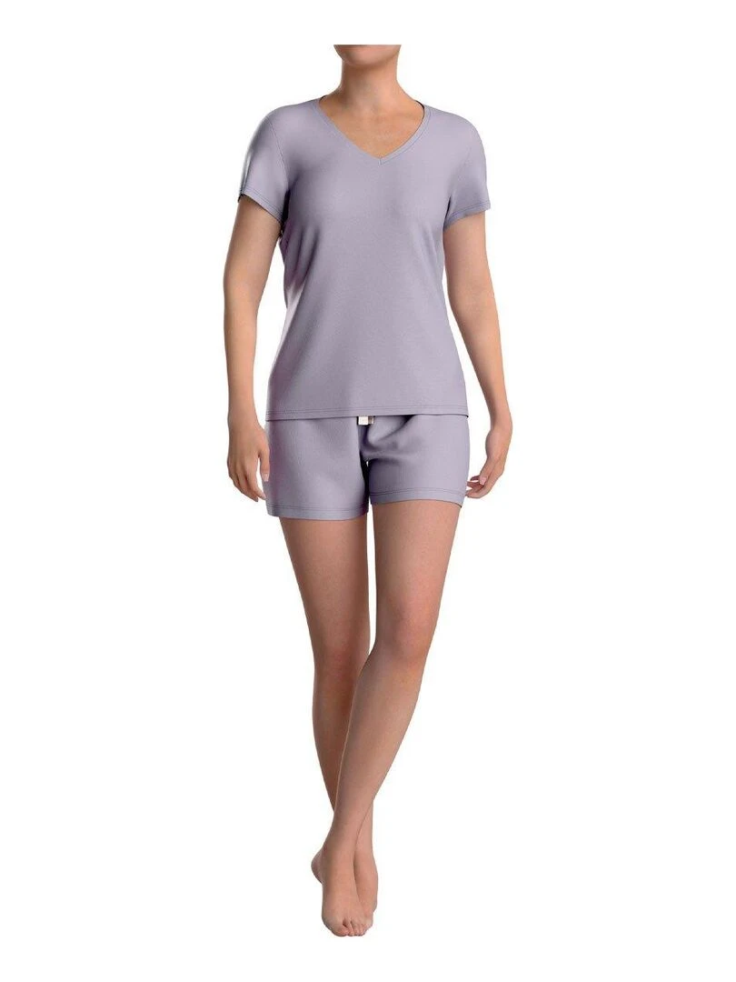 Ensemble pyjama à manches courtes Benita   Violet