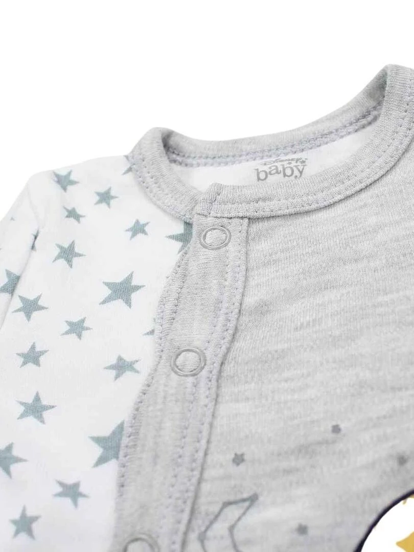 Disney   Grenouillere bébé garçon imprimé Le Roi Lion en coton   Gris