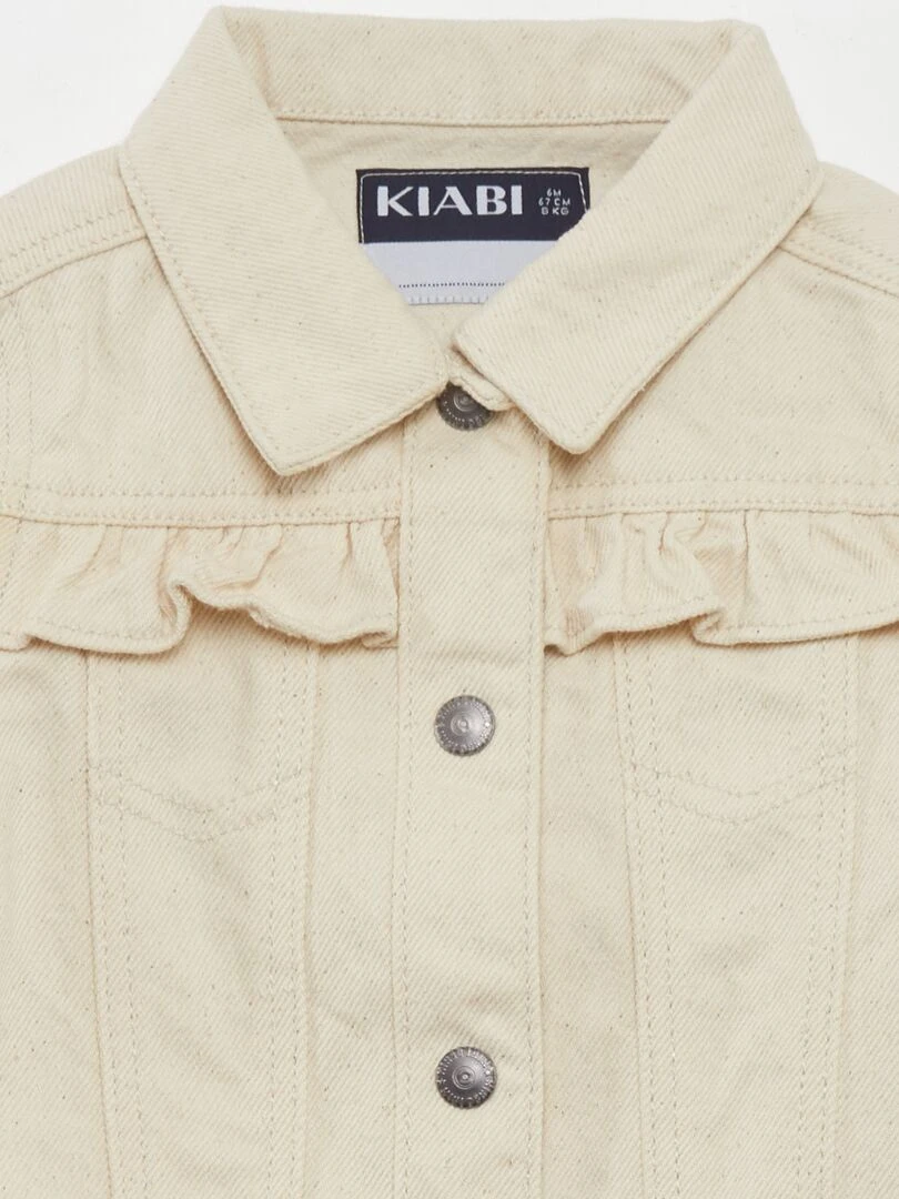 Veste en denim   Ecru