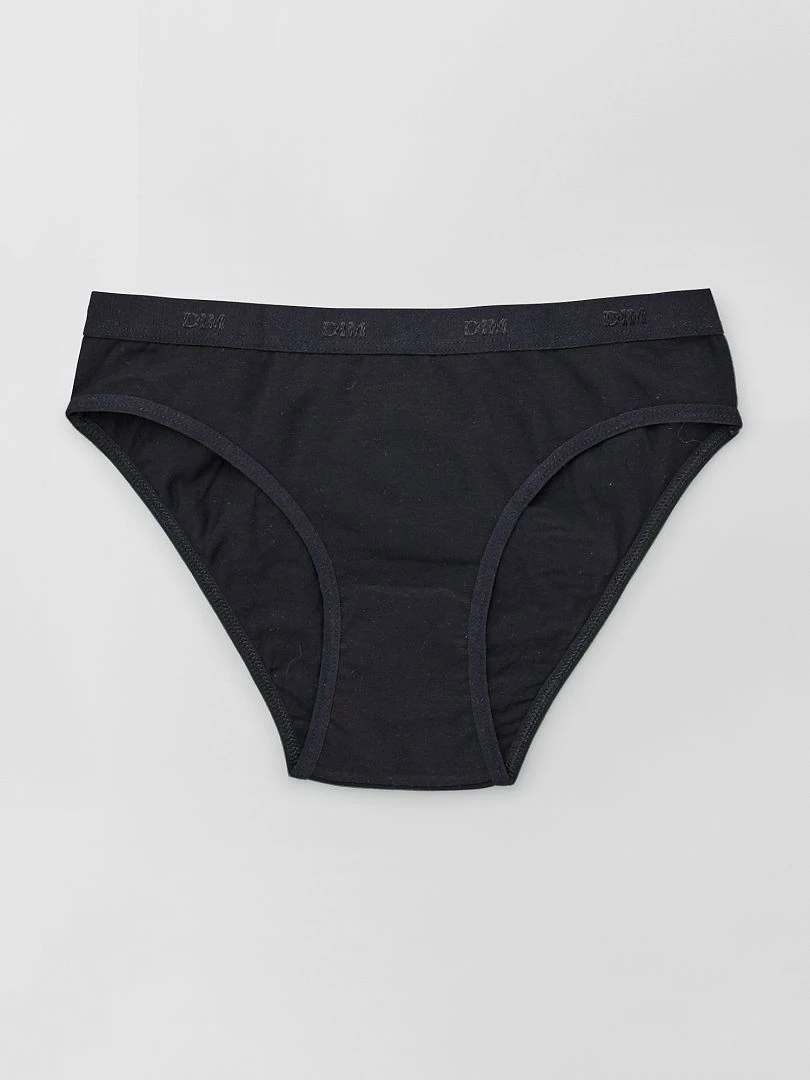 Lot de 3 culottes 'Les Pockets' 'DIM' noir/blanc/gris