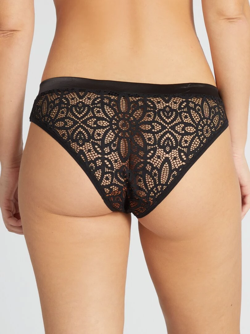 Culotte en dentelle 'Envie de Lingerie' Noir