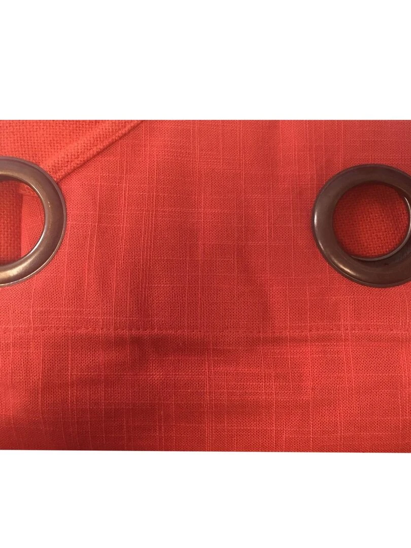 Rideau tamisant et coloré Rouge brique