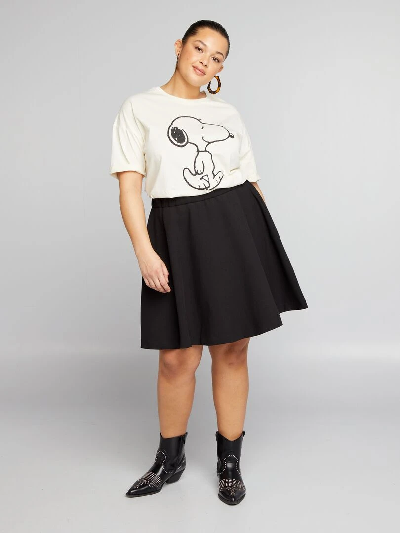 Tee shirt imprimé 'Snoopy' Beige