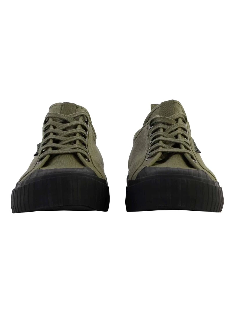 Basket à Lacet Superga Stripe Webbing   Vert