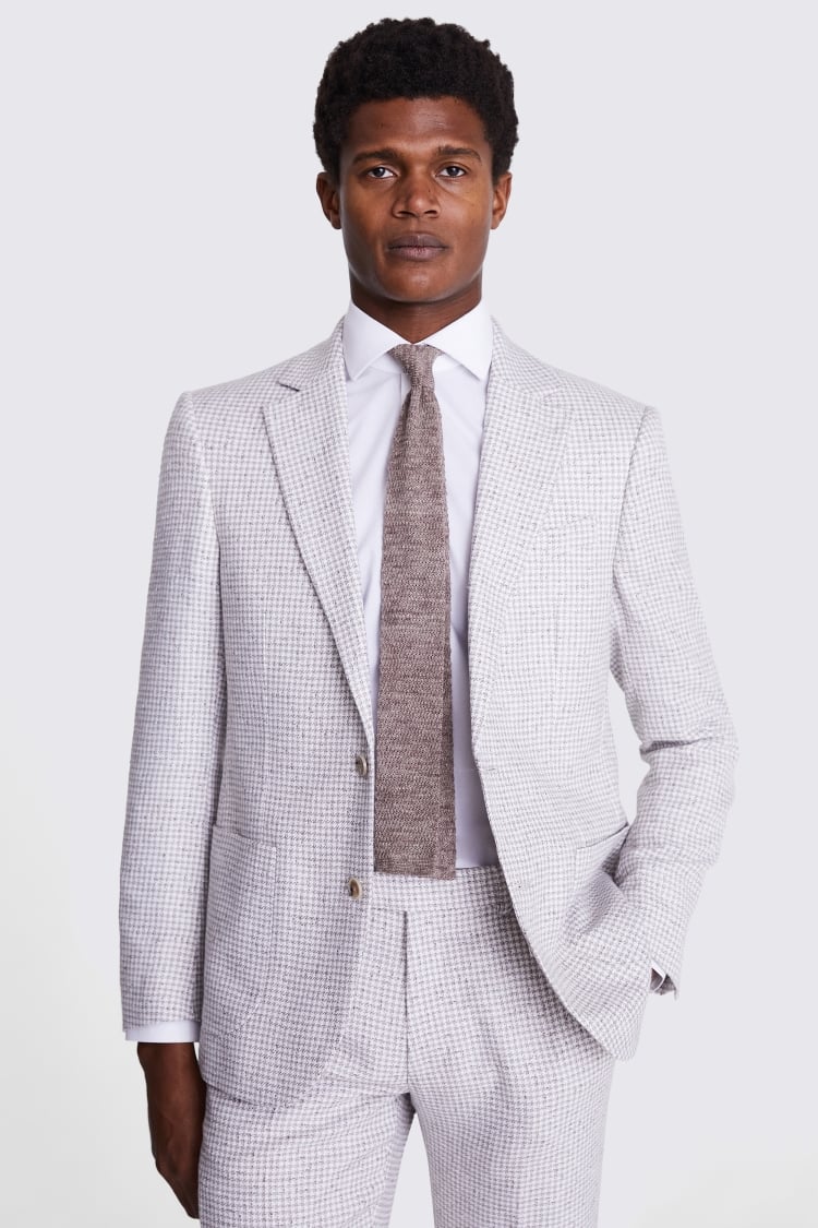 Tailored Fit Aqua Donegal Jacket    Buy Online at Moss