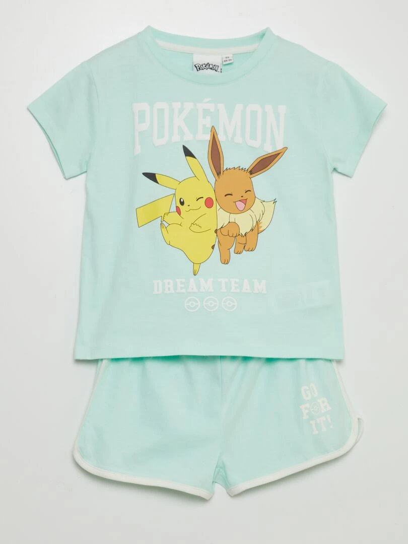 Ensemble pyjama court 'Pokémon' 2 pièces Bleu
