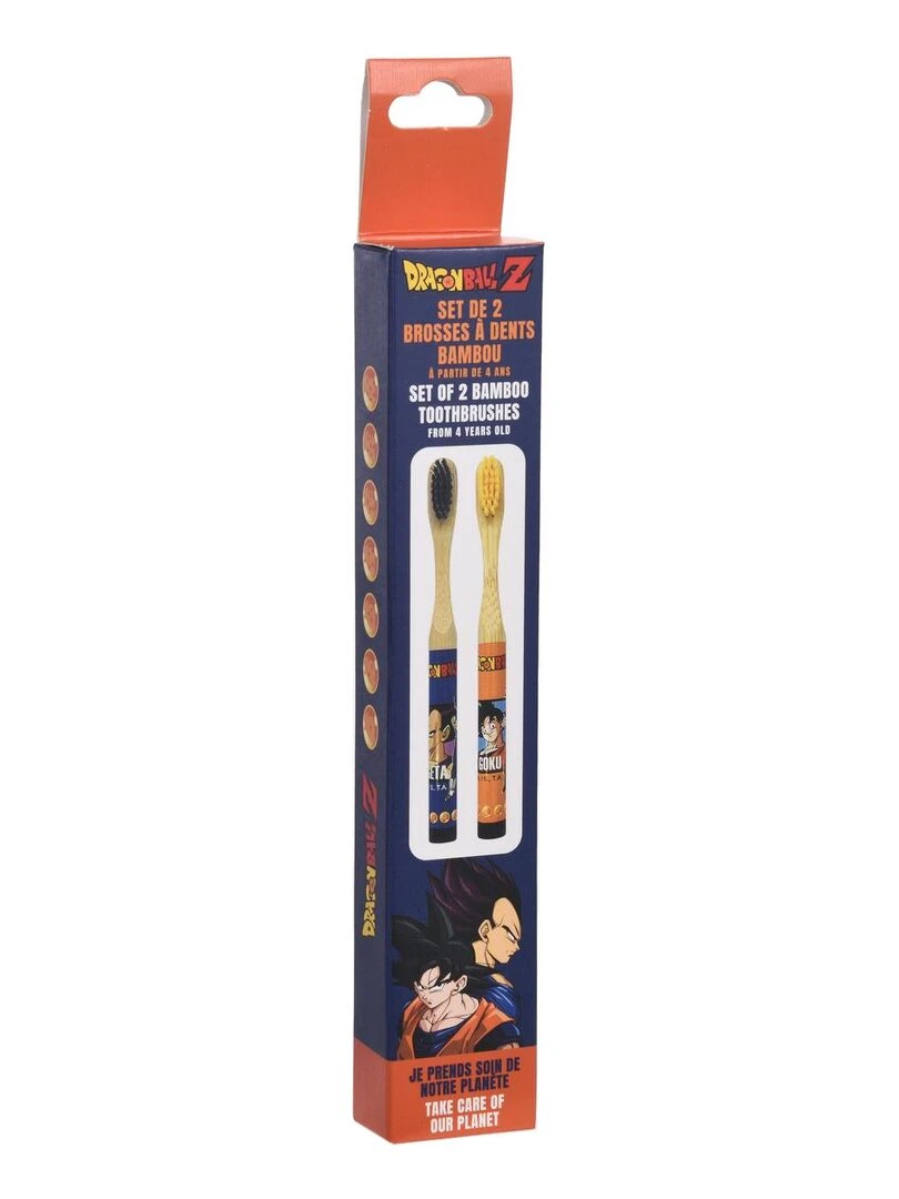 Dragon Ball Z  Set de 2 Brosses à Dents en Bambou   N/A
